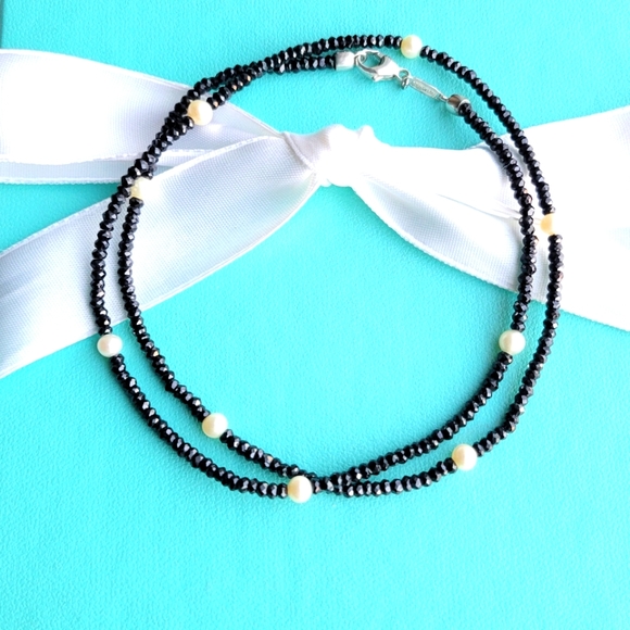 Retired Ziegfeld spinel and pearls necklace - Picture 2 of 8